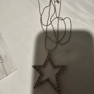 Silver Star Pendant Necklace